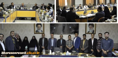  با حضور مدیریت و جمعی از مدیران  امور پردیس های دانشگاه فرهنگیان استان خراسان رضوی برگزار شد:

جلسه تکریم اعضای شورای صنفی دوره گذشته و معارفه اعضای جدید