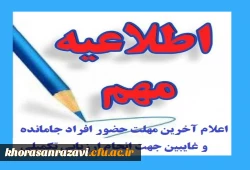 زمان ارزیابی غایبین و جاماندگان از ارزیابی تخصصی داوطلبان ورود به دانشگاه فرهنگیان 2