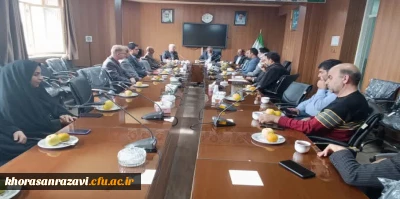 با حضور دکتر تقی پور مدیریت امور پردیس های استان خراسان رضوی انجام شد؛ 

برگزاری جلسه شورای اداری در دانشگاه فرهنگیان، مرکز علامه طباطبایی سبزوار 