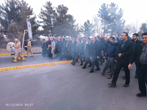 مراسم تشییع و تدفین شهید گمنام فاطمی در محل پارک علم و فناوری خراسان 5