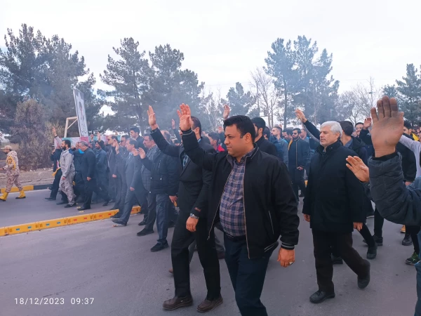 مراسم تشییع و تدفین شهید گمنام فاطمی در محل پارک علم و فناوری خراسان 6