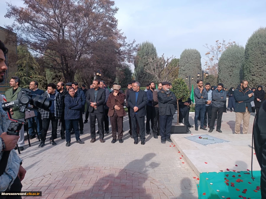 مراسم تشییع و تدفین شهید گمنام فاطمی در محل پارک علم و فناوری خراسان 8