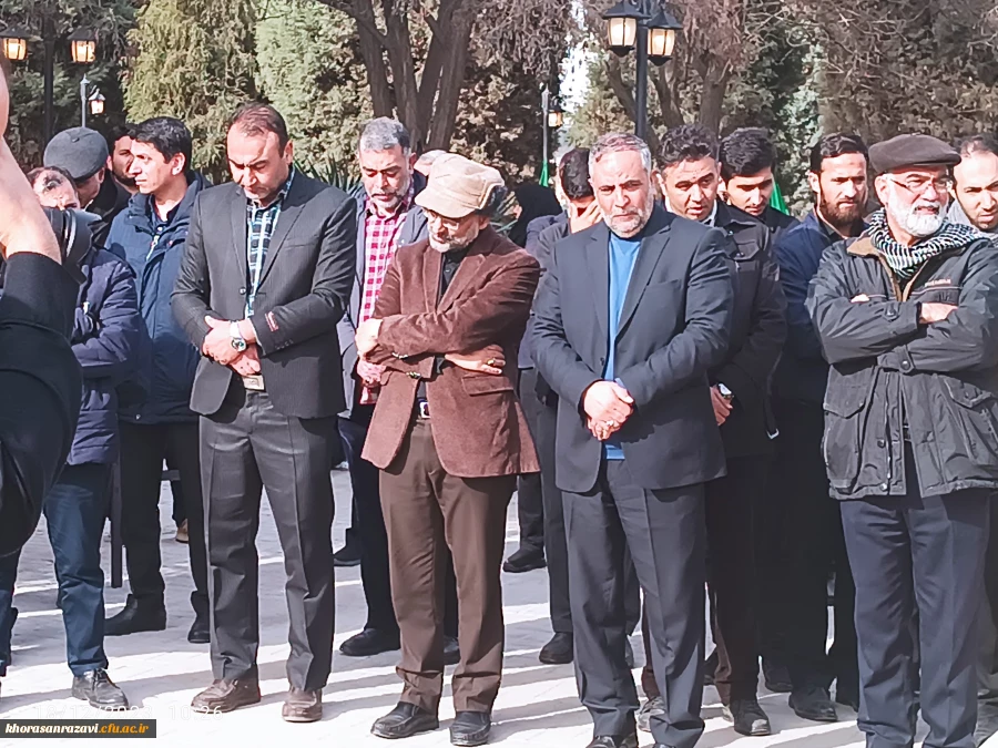 مراسم تشییع و تدفین شهید گمنام فاطمی در محل پارک علم و فناوری خراسان 11