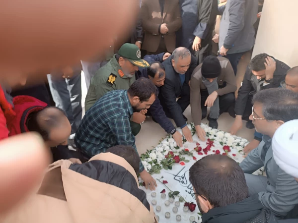 مراسم تشییع و تدفین شهید گمنام فاطمی در محل پارک علم و فناوری خراسان 12