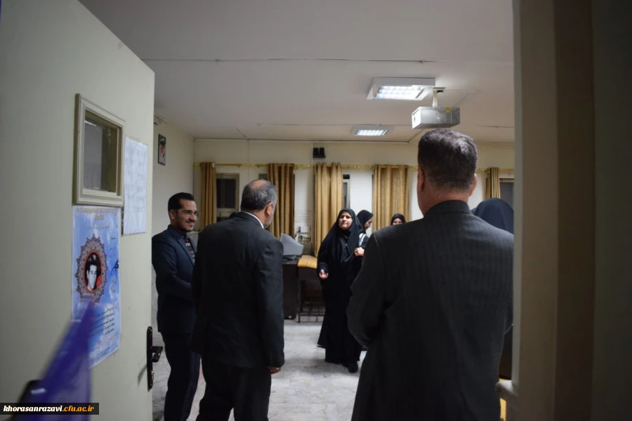 بازدید مسئولان حوزه معاونت نظارت و ارزیابی دانشگاه فرهنگیان از روند اجرای پودمان مهارت آموزی در پردیسها و مراکز خراسان رضوی 9