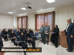 بازدید مسئولان حوزه معاونت نظارت و ارزیابی دانشگاه فرهنگیان از روند اجرای پودمان مهارت آموزی در پردیسها و مراکز خراسان رضوی 19