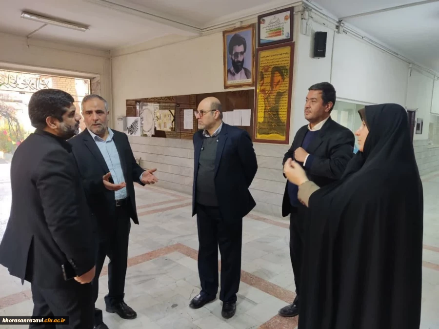 بازدید سرزده ریاست دانشگاه فرهنگیان از مرکز شهیدکامیاب مشهد  3