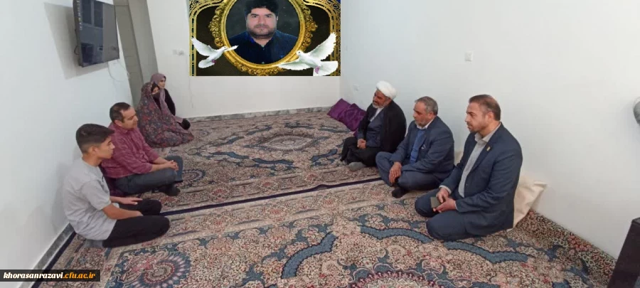 دیدار مسئولین دانشگاه فرهنگیان استان با خانواده همکار مرحوم اعلمی دیدار کردند 3