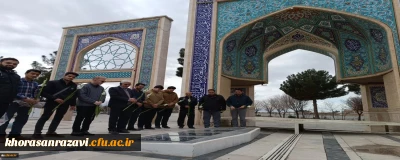 همزمان با گرامیداشت روز شهدا
غبار روبی گلزار شهدای شهرستان سبزوار