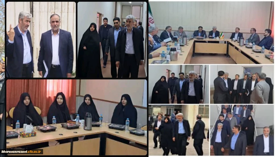 بازدید رئیس دانشگاه فرهنگیان از مرکز شهید کلاهدوز قوچان 2