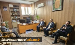 سرپرست دانشگاه فرهنگیان استان خراسان رضوی با مدیرکل نوسازی و تجهیز مدارس استان دیدار و گفتگو کرد 2