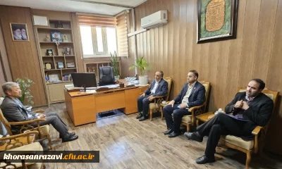 سرپرست دانشگاه فرهنگیان استان خراسان رضوی با مدیرکل نوسازی و تجهیز مدارس استان دیدار و گفتگو کرد
