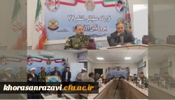 دیدار مدیریت امور پردیس های دانشگاه فرهنگیان استان خراسان رضوی با فرماندهی لشکر ۷۷ پیروز ثامن الائمه به مناسبت روز ارتش 2