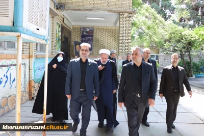 بازدید اعضای هیأت رئیسه دانشگاه فرهنگیان کشور از پردیس ها و مراکز دانشگاه فرهنگیان استان خراسان رضوی