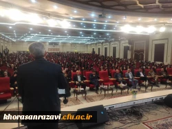 حضور رئیس دانشگاه فرهنگیان در مراسم اختتامیه سومین دورۀ زیارت اوّلی های دانشجومعّلمان خواهر سراسر کشور 4