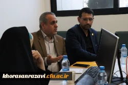 تشریح برنامه های  توسعه ای و همکاری های علمی پژوهشی، فرصت مطالعاتی و طرح ها فناورنه دانشگاه فرهنگیان دراولین جلسه معاونان پژوهشی و فناوری دانشگاه فرهنگیان کشور در مشهد 4