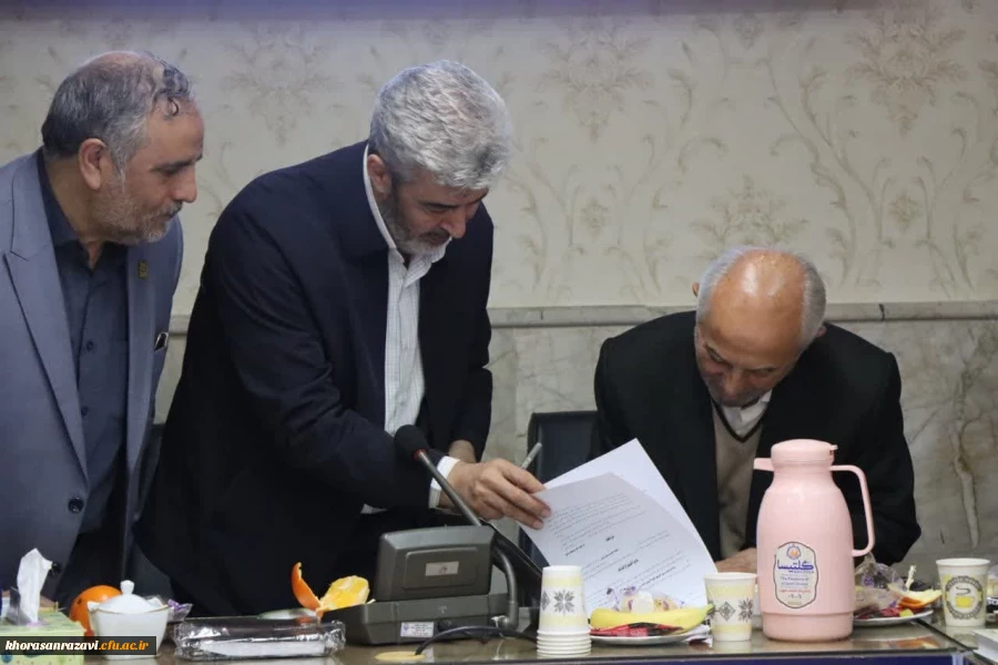 امضای تفاهم نامه احداث ساختمان خوابگاه دانشجویی در پردیس شهید هاشمی نژاد مشهد  2