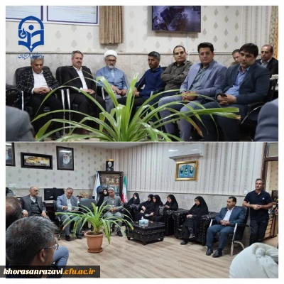 دیدار نوروزی کارکنان دانشگاه فرهنگیان خراسان رضوی با مدیریت دانشگاه فرهنگیان استان