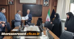 شست مشترک مدیر دانشگاه فرهنگیان  خراسان رضوی با  مدیرکل نوسازی مدارس استان جهت رفع مشکلات و نیازهای پردیس ها و مراکز این دانشگاه 2