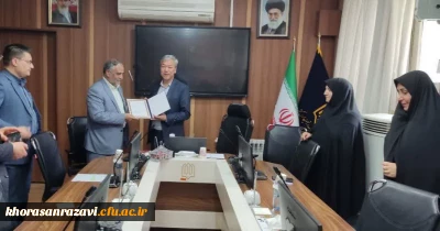 شست مشترک مدیر دانشگاه فرهنگیان  خراسان رضوی با  مدیرکل نوسازی مدارس استان جهت رفع مشکلات و نیازهای پردیس ها و مراکز این دانشگاه