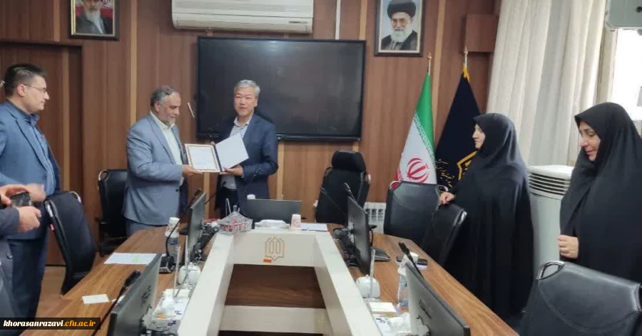 شست مشترک مدیر دانشگاه فرهنگیان  خراسان رضوی با  مدیرکل نوسازی مدارس استان جهت رفع مشکلات و نیازهای پردیس ها و مراکز این دانشگاه 2