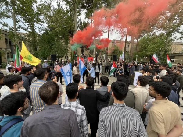  تجمع جامعه دانشگاهی شهر مشهد در دانشگاه فرهنگیان خراسان رضوی در محکومیت جنایات رژیم صهیونی علیه مردم مظلوم فلسطین و غزه با حضور استادان، کارکنان و دانشجویان  9