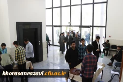 بازدید از روند ارزیابی شایستگی های معلمی داوطلبان استعدادهای درخشان و برتر ملی دانشگاه فرهنگیان خراسان رضوی

 2