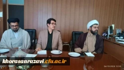 حضور مسئولان نهاد نمایندگی مقام معظم رهبری و امور دانشجویی دانشگاه فرهنگیان استان خراسان رضوی در مرکز علامه طباطبائی سبزوار
 2