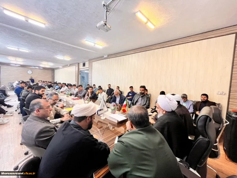 برگزاری نشست تربیتی‑بصیرتی «بررسی ابعاد جنگ ۱۲ روزه و اهم مسائل منطقه» در دانشگاه فرهنگیان تربت حیدریه (مرکز شهید رجایی )

 3