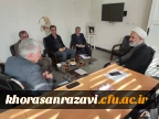 نشست مشترک حجت الاسلام والمسلمین نصرالله پژمانفر نماینده مردم شریف مشهد و کلات در مجلس شورای اسلامی و حسن باقری یزدی رئیس دانشگاه فرهنگیان خراسان رضوی 