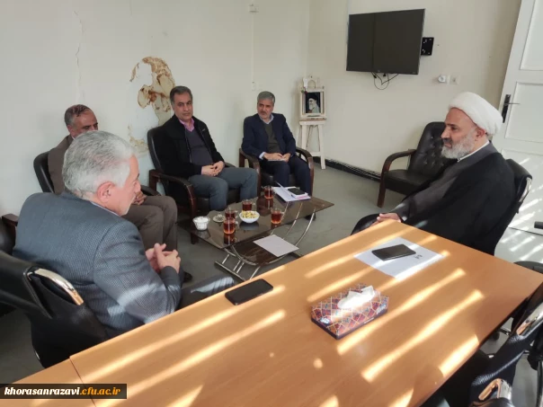 نشست مشترک حجت الاسلام والمسلمین نصرالله پژمانفر نماینده مردم شریف مشهد و کلات در مجلس شورای اسلامی و حسن باقری یزدی رئیس دانشگاه فرهنگیان خراسان رضوی 