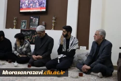 دیدار رئیس دانشگاه فرهنگیان خراسان رضوی به اتفاق جمعی از مسئولان و دانشجویان بسیجی با خانواده های معزز شهیدِ جنگ رمضان 3