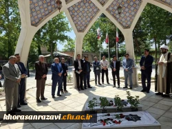 برگزاری مراسم ادای احترام به مقام شهدای گمنام همزمان باگرامیداشت هفته معلم و دهه سرآمدی آموزش در دانشگاه فرهنگیان خراسان رضوی

 5